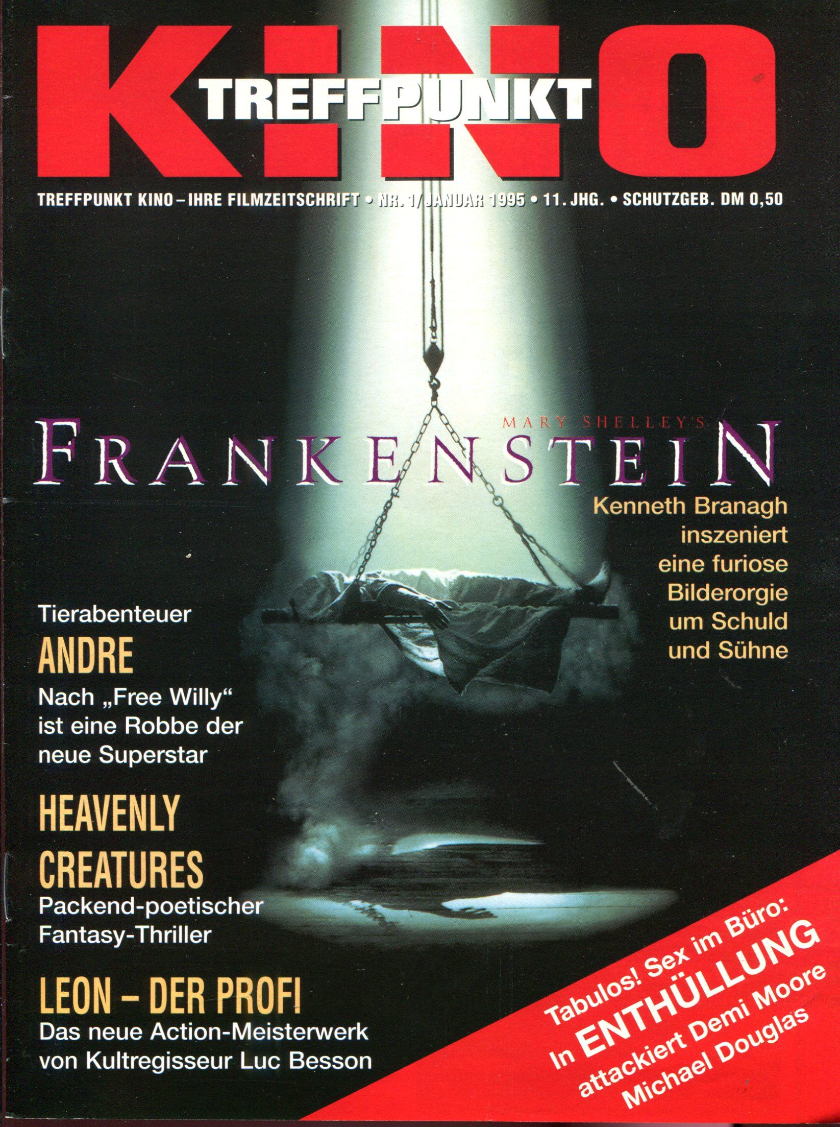 TREFFPUNKT KINO magazine side cover Issue  1  January 1995